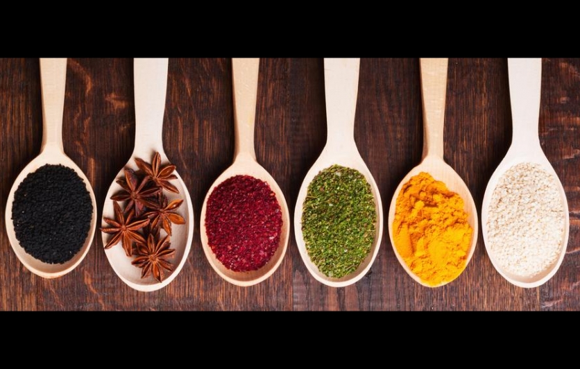 spices measured onto spoons
