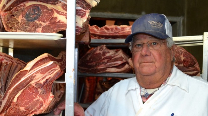 watkins ranch butcher meat rack