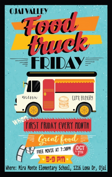 Ojai Food Truck Friday - Every First Friday of the Month