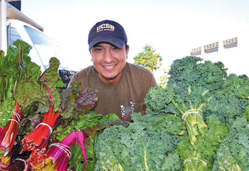 Jason Tamai, of Tamai Family Farms, participates at several farmers’ markets, including this one at Channel Islands Harbor.