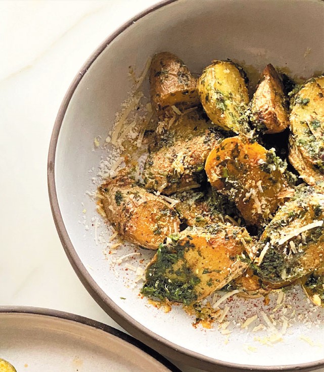 roasted potatoes with seasonings